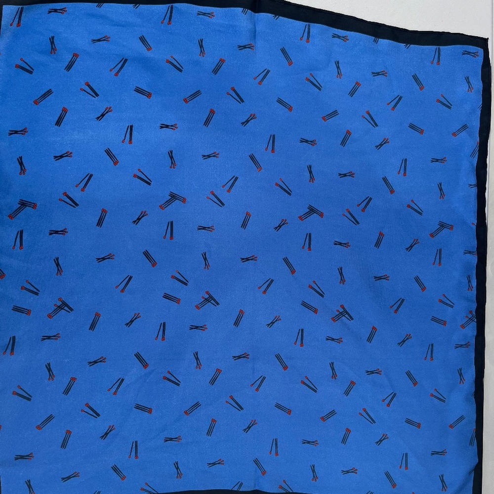 22 inch square scarf with matchstick pattern